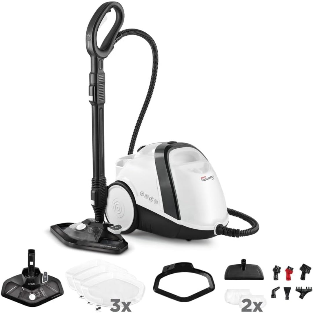 Appareil de nettoyage a la vapeur integrant l'entretien des tapis et un reservoir amovible