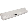 Batterie rechargeable, coloris blanc et gris, avec une technologie lithium ion