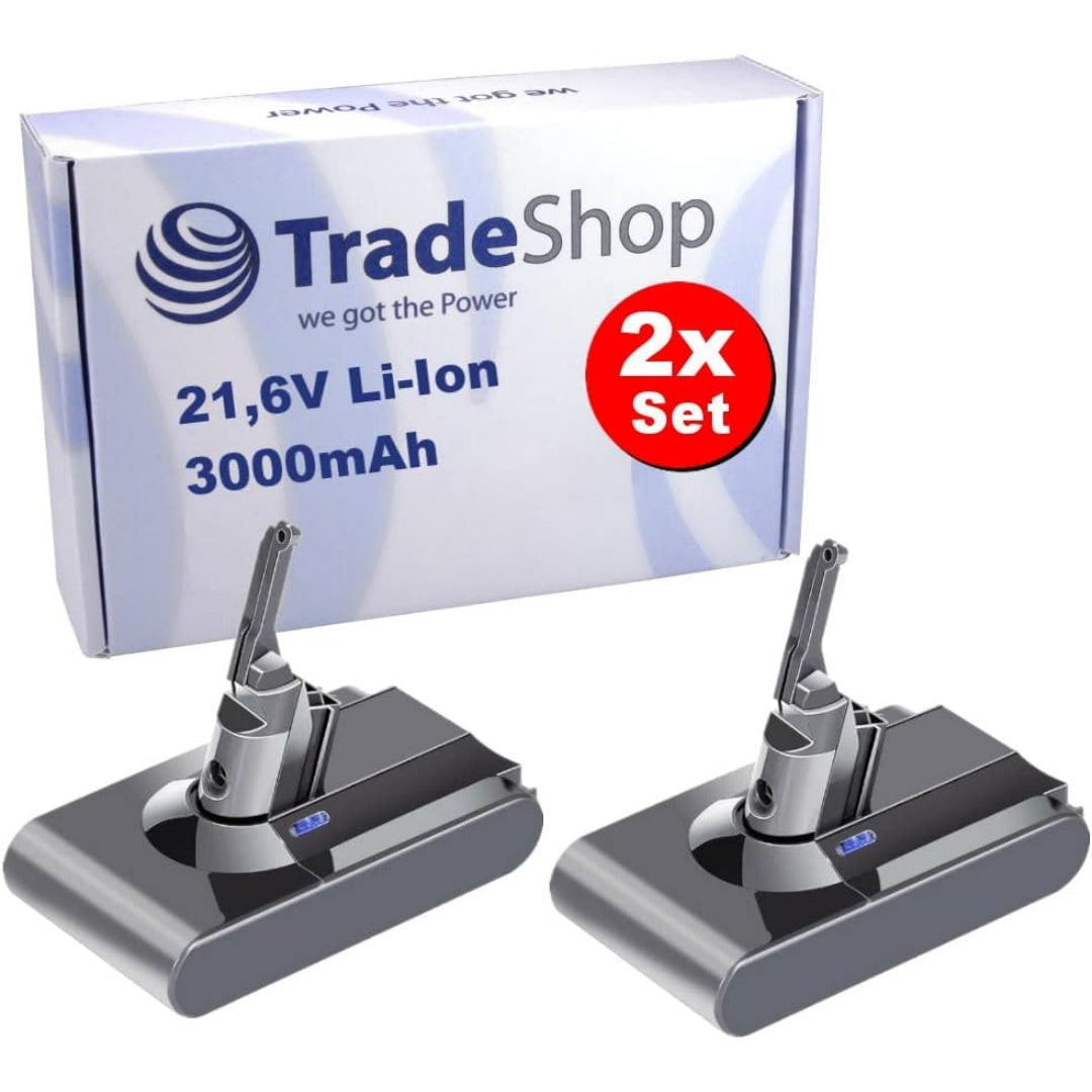 Lot de 2 batteries rechargeables associant le remplacement de la batterie et une technologie lithium ion