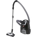Aspirateur de sol sur roues, coloris gris et noir, avec des elements lavables